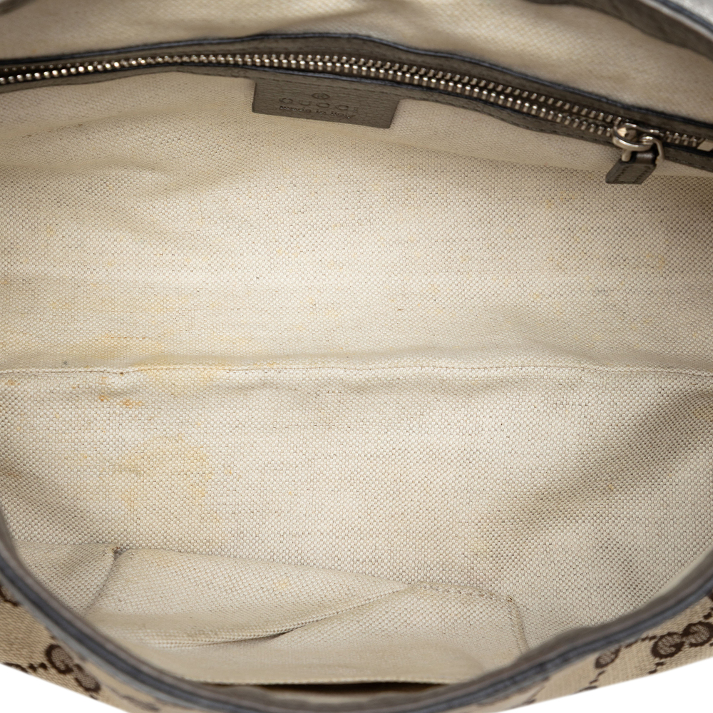 Pre-Loved Gucci Medium GG Canvas Techno Horsebit Satchel - Picture 4 of 8